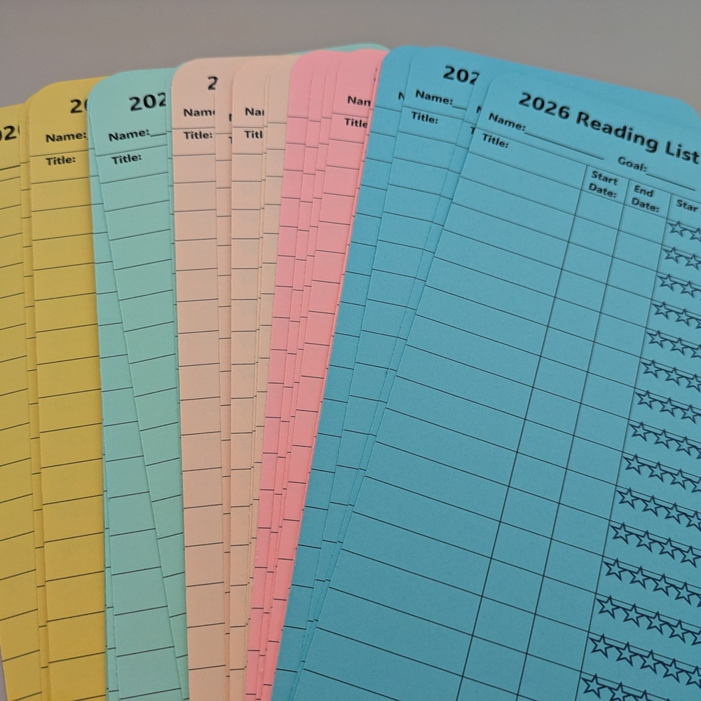 2026 Reading List Bookmarks, 10pk